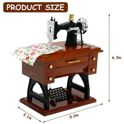 43% OFF Vintage Mini Sewing Machine Music Box
