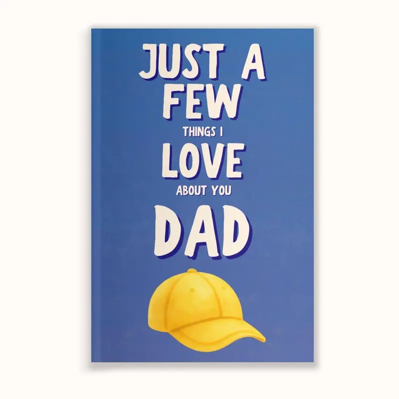 📖Just A Few Things I Love About You Dad Personalized Gift for Dad Father's Day Gift Fill In The Blank Memory Book Gift Idea For Dad