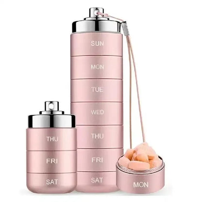 💊 Metal Travel Pill Organizer