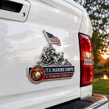 🇺🇸 Last Day Promo: 49% OFF 🎖️ - U.S. Marine Corps Semper Fidelis Car Emblem Metal Badge