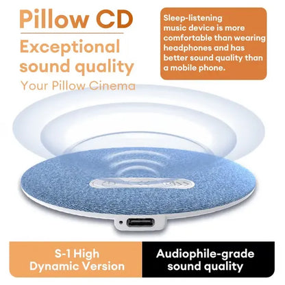 🔥🔥S1 Ultra-Thin Bluetooth Pillow Speaker with Bluetooth 6.0 - Bone Conduction Technology