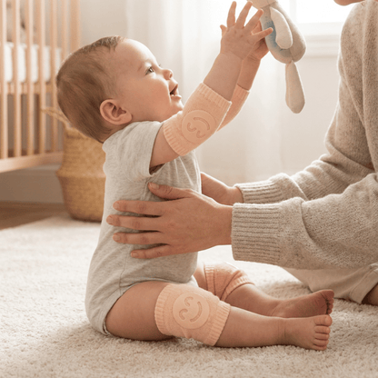 Baby 5-Pair Non-Slip Knee Pads, Thick Soft Contoured Fit for Crawling, Durable Fall Protection