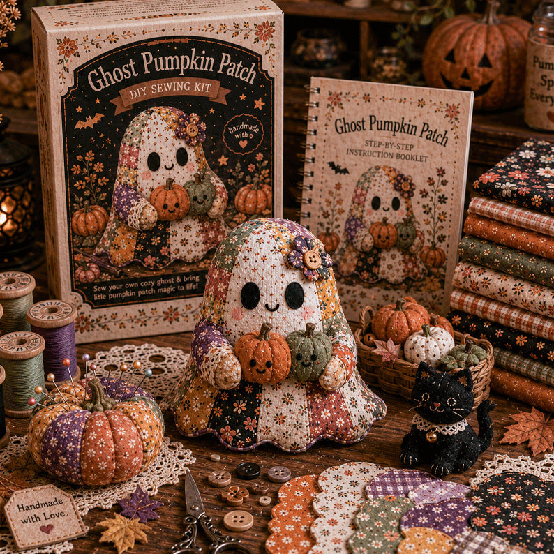 🔥49% Off Last Day - 👻 Little Ghost’s Cozy Halloween DIY Patchwork Kit