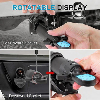 🚛🚢 7 Pin Trailer Plug Tester 12V Wiring Diagnostic Tool