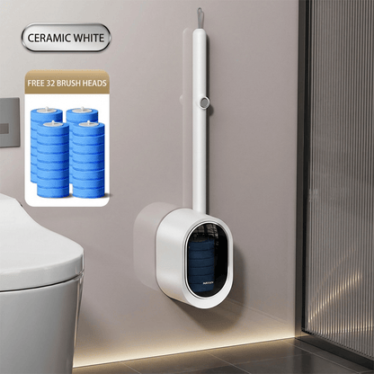 Disposable Toilet Brush System with 32 Refills