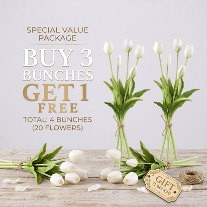 🌷 Lifelike Tulip Bouquet Décor for Every Space