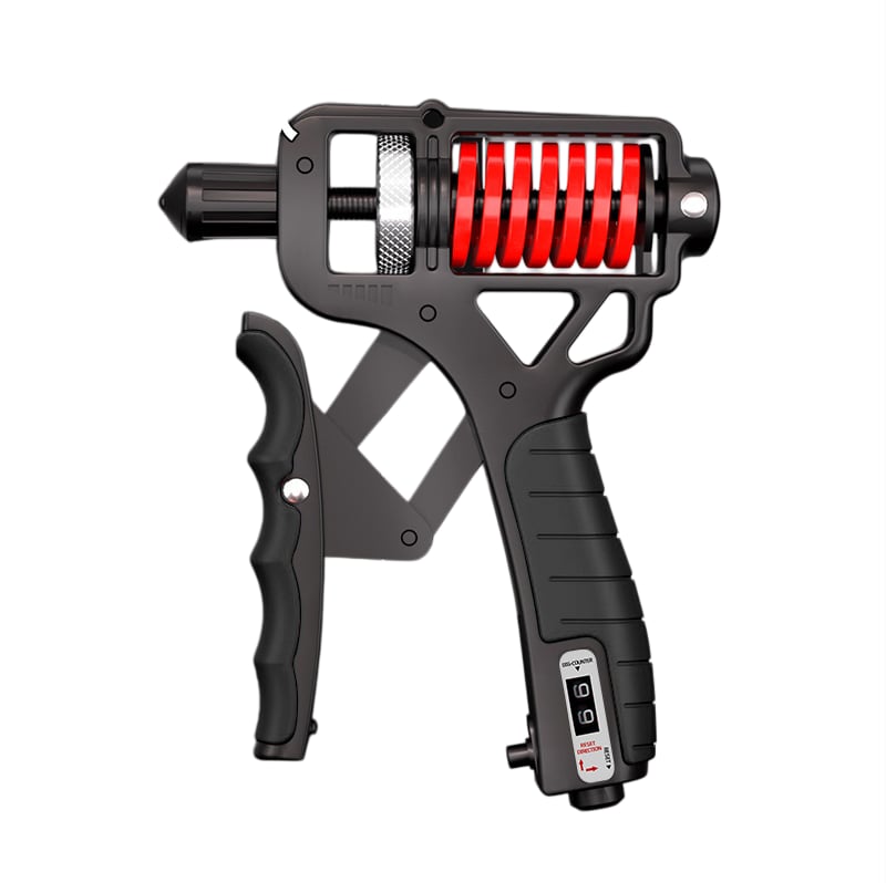 💪Ergonomic Adjustable H-Grip Hand Trainer – Forearm Strengthener with Counter for Stress Relief