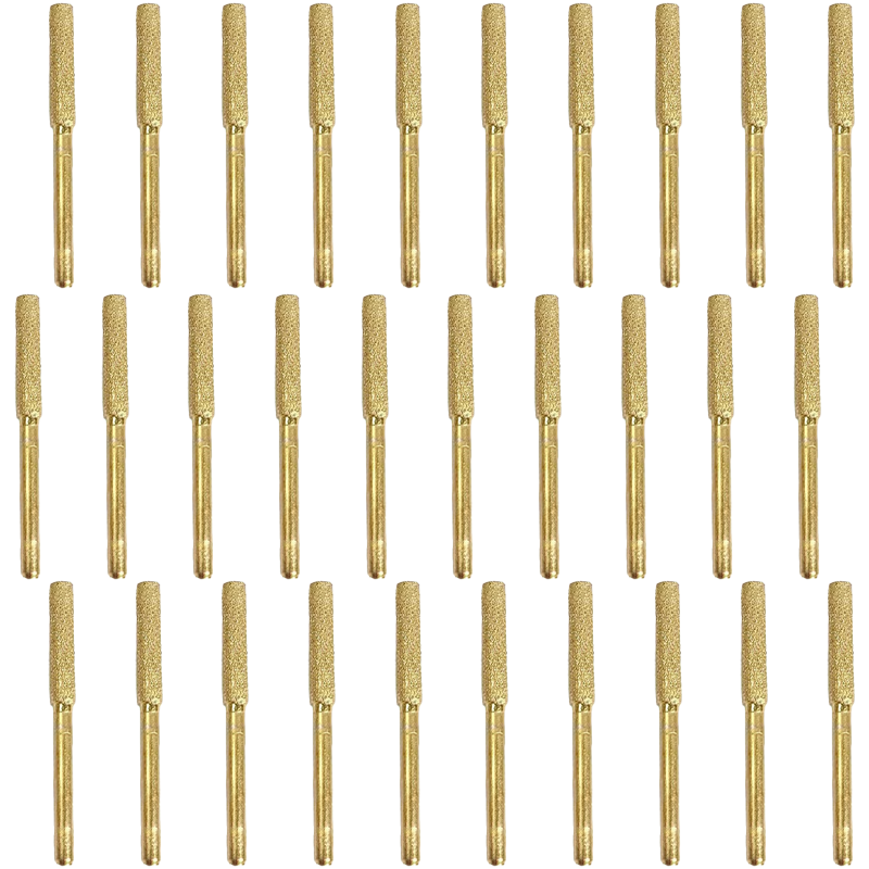 30/60 Pcs Diamond Chainsaw Sharpener 5/32, 3/16, 7/32 Inches