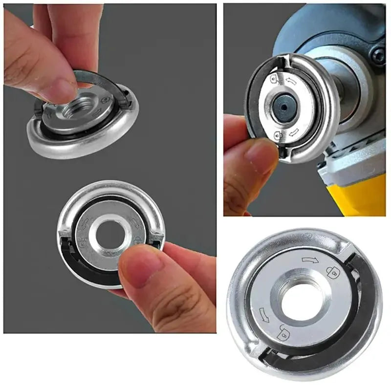Angle Grinding Tool Flange Nut🔧, 1 SET(2 PCS)