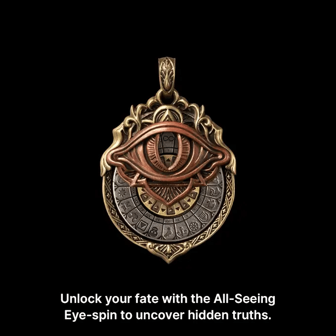 👁️‍🗨️Handmade Tarot Vision Pendant: Connect to Cosmic Wisdom Anytime(✨Comes with instruction manual)