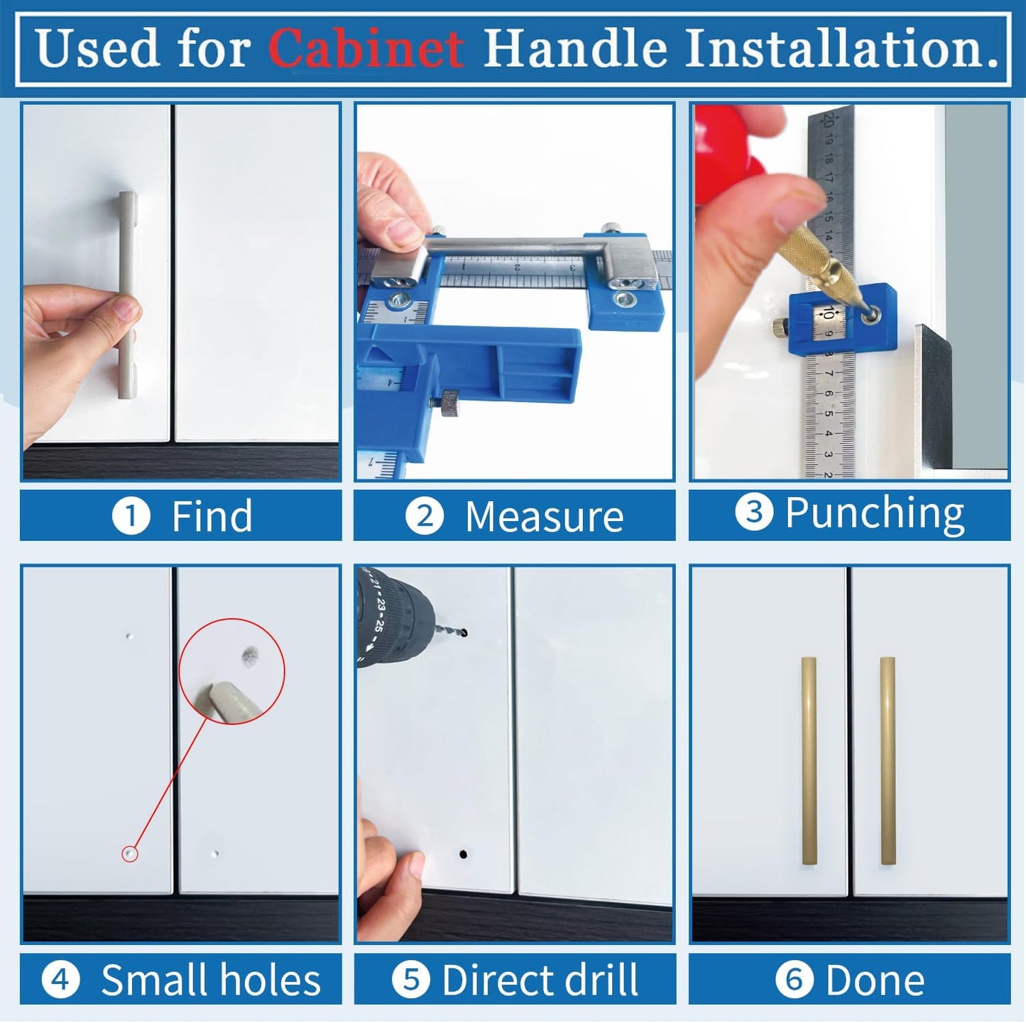Woodworking Punch Locator Drill Guide
