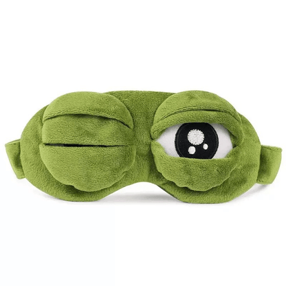 🎁Last Day Promotion 49% OFF🔥3D Frog Sleep Mask, Contoured Eye Mask with Adjustable Strap, Soft Cotton-Blend Fabric