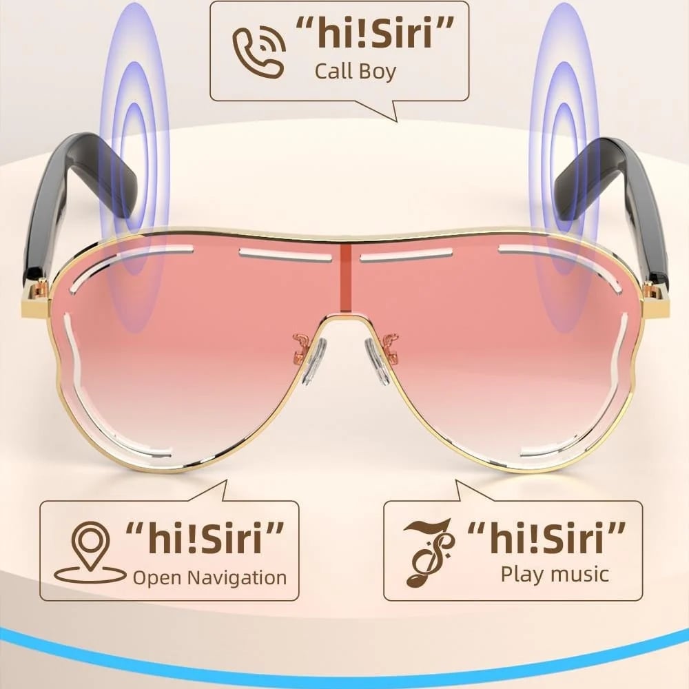 💕Hot sale 49% OFF😎 Smart Bluetooth 5.4 Audio Sunglasses – Open-Ear, UV & Blue Light Protection