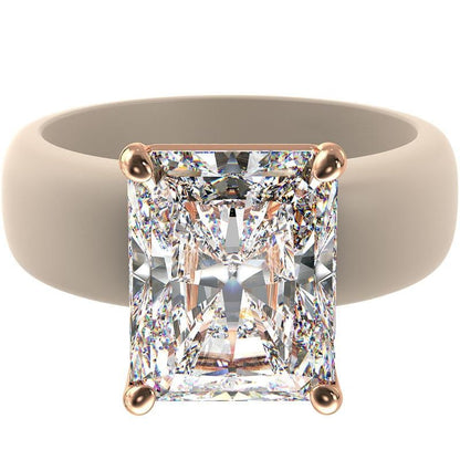 💍Renfit Silicone Ring – 10×8 mm Emerald Cut CZ | Patent-Pending Design - GlowStone Collection✨