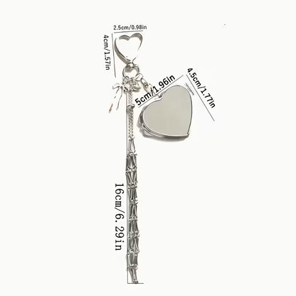 🔥Limited Time 49% Off✨Lipstick Holder Keychain with Mirror