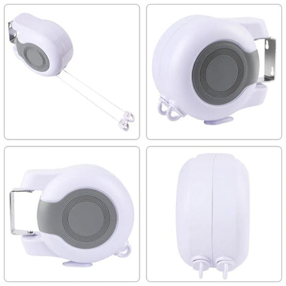 Invisible Retractable Clothesline with Dual Lines