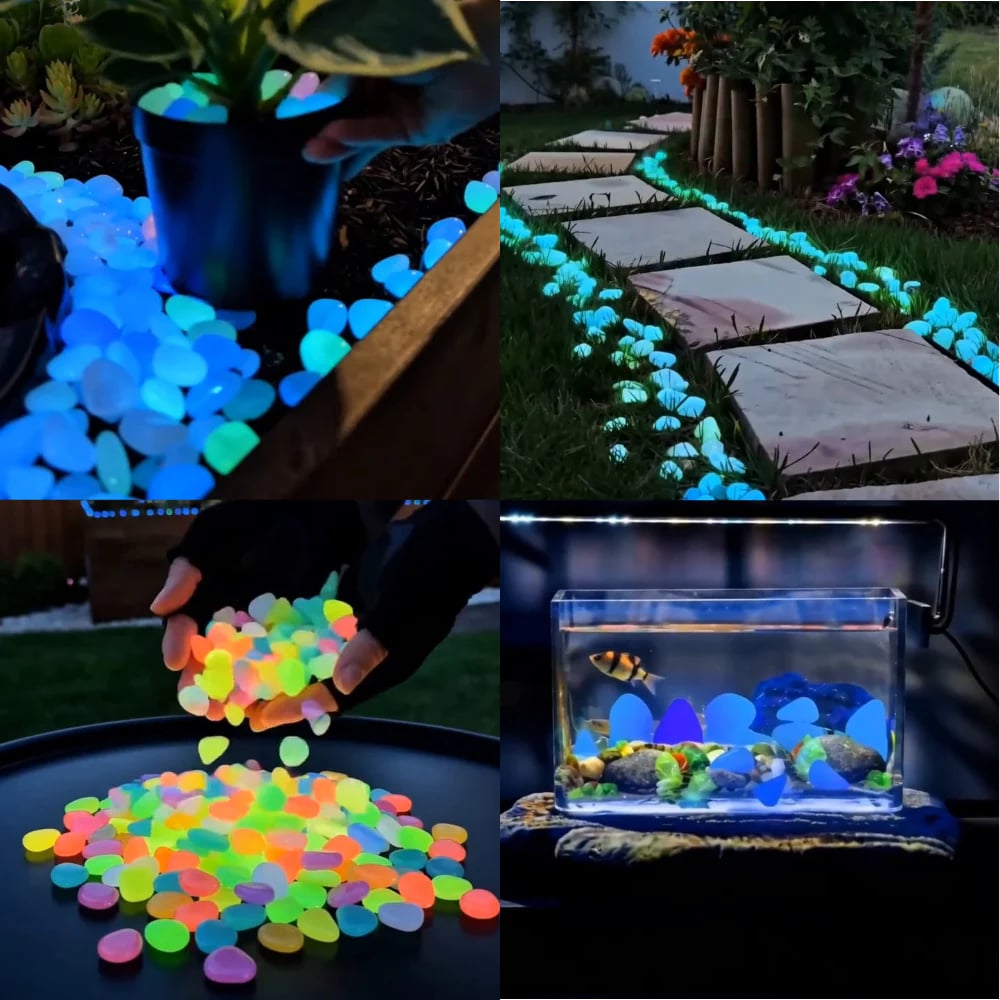💥49%OFF💥🌈Colorful Glow-in-the-Dark Garden Stones