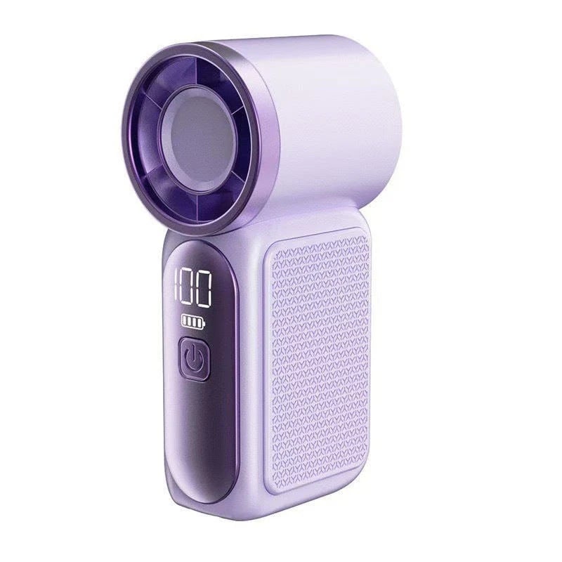 🥳2026 HOT SALE🥳💞❄️ ! Turbo Handheld Fan, 6 speeds, LED display. 3000mAh battery 🌬️✨