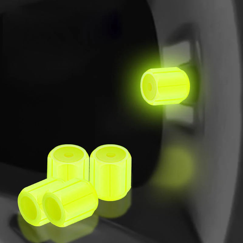 🎁 Get One Set for Free! ✨💥Glow-in-the-dark valve caps (tire valve caps) 🚗💫