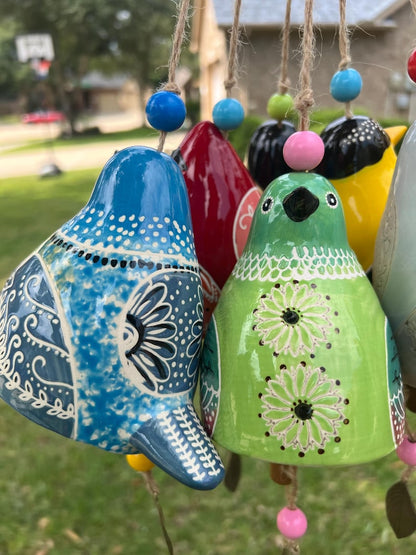🐦Hand-Painted Ceramic Bird wind Chimes