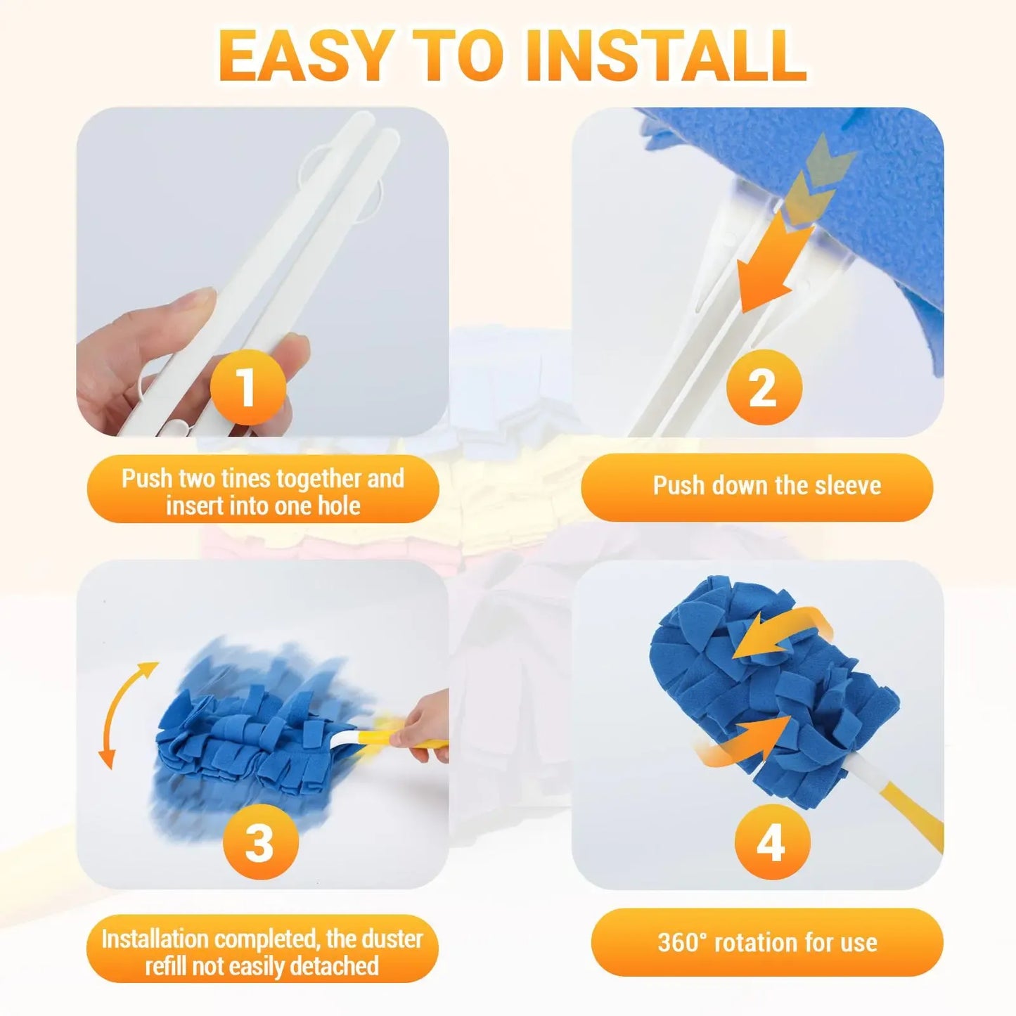 🔥LAST DAY 49% OFF-Reusable Chenille Microfiber Dust Duster