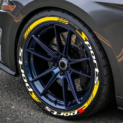 🏎️ 16PCS 3D Tire Lettering Stickers: Waterproof Universal Wheel Sidewall Decals! 🔥