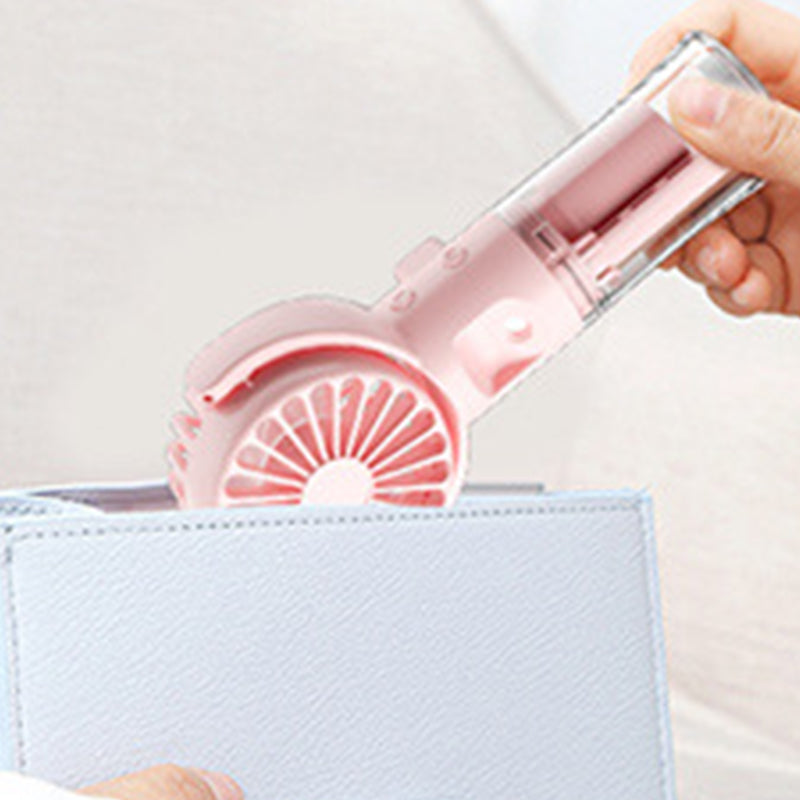 💧 Portable Rechargeable Handheld Misting Fan – USB charging & 3 speeds – Cools with fine mist – perfect for summer outings or travel 🌬️✨