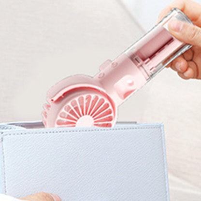 💧 Portable Rechargeable Handheld Misting Fan – USB charging & 3 speeds – Cools with fine mist – perfect for summer outings or travel 🌬️✨