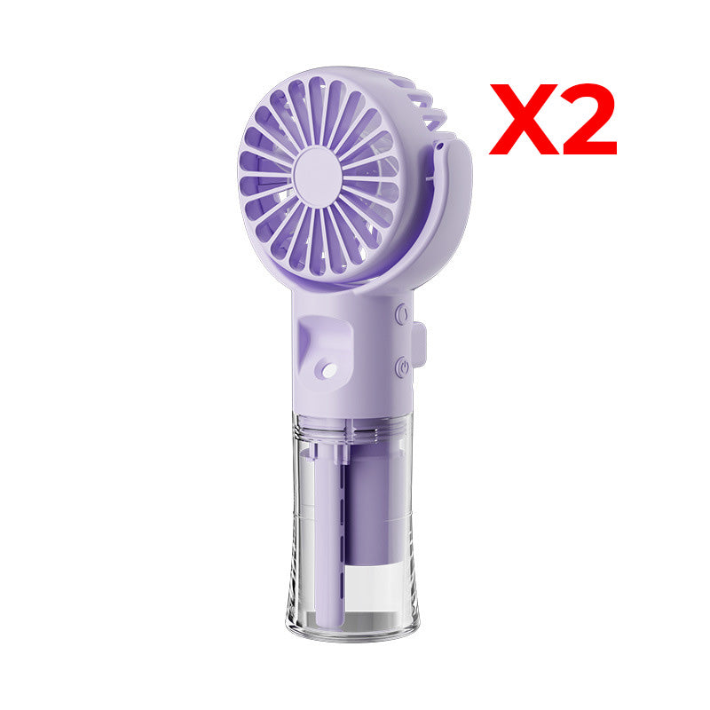 💧 Portable Rechargeable Handheld Misting Fan – USB charging & 3 speeds – Cools with fine mist – perfect for summer outings or travel 🌬️✨
