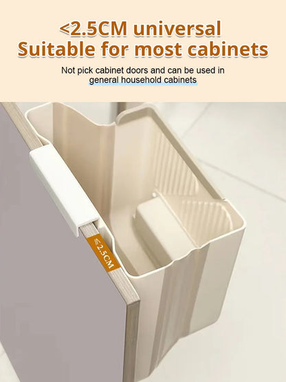 🥡🥦Folding Hanging Kitchen Waste Trash Can🗑️