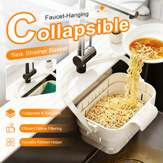 🥦47% OFF!🍅Collapsible Faucet-Hanging Sink Strainer Basket