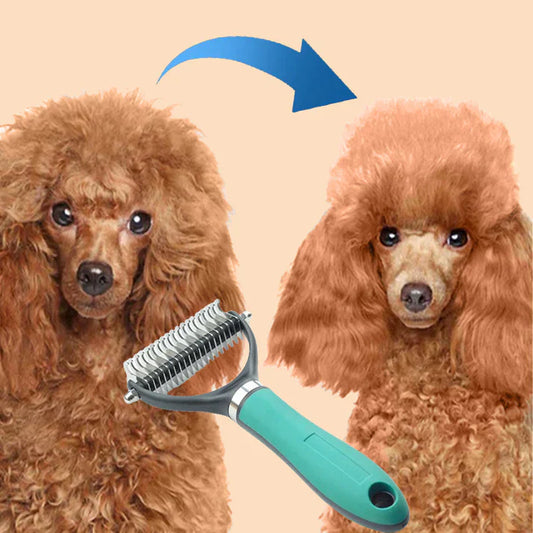 ⏰LAST DAY SALE:🔥Dual-Sided Pet Grooming Comb for Dogs & Cats