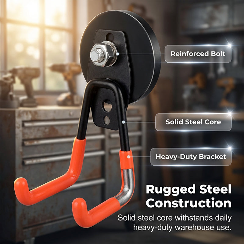 📢📢48% OFF !! ⏰ Heavy-Duty Magnetic Double-Claw Hook
