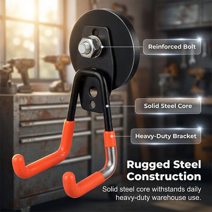 📢📢48% OFF !! ⏰ Heavy-Duty Magnetic Double-Claw Hook
