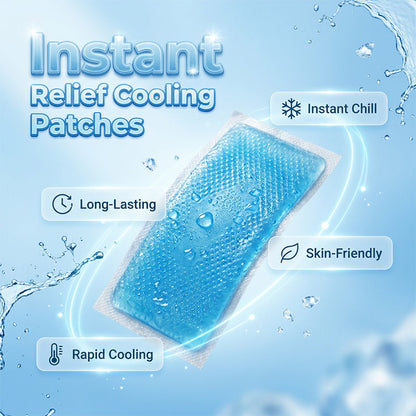 🥳2026 HOT SALE🥳💞50K+ SOLD!☀️🧊 Instant Cooling Ice Patches – Chill in seconds, stay cool for hours. 4‑layer gel tech, sweat‑proof & skin‑friendly. Beat the heat with ease! 😎✨