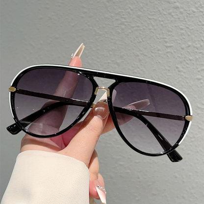 Women's Retro Double-Bridge Sunglasses