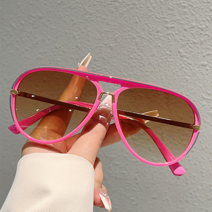 Women's Retro Double-Bridge Sunglasses