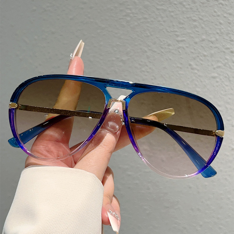 Women's Retro Double-Bridge Sunglasses