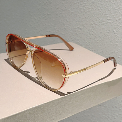 Women's Retro Double-Bridge Sunglasses