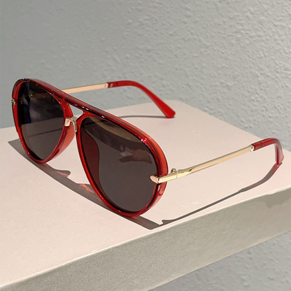 Women's Retro Double-Bridge Sunglasses