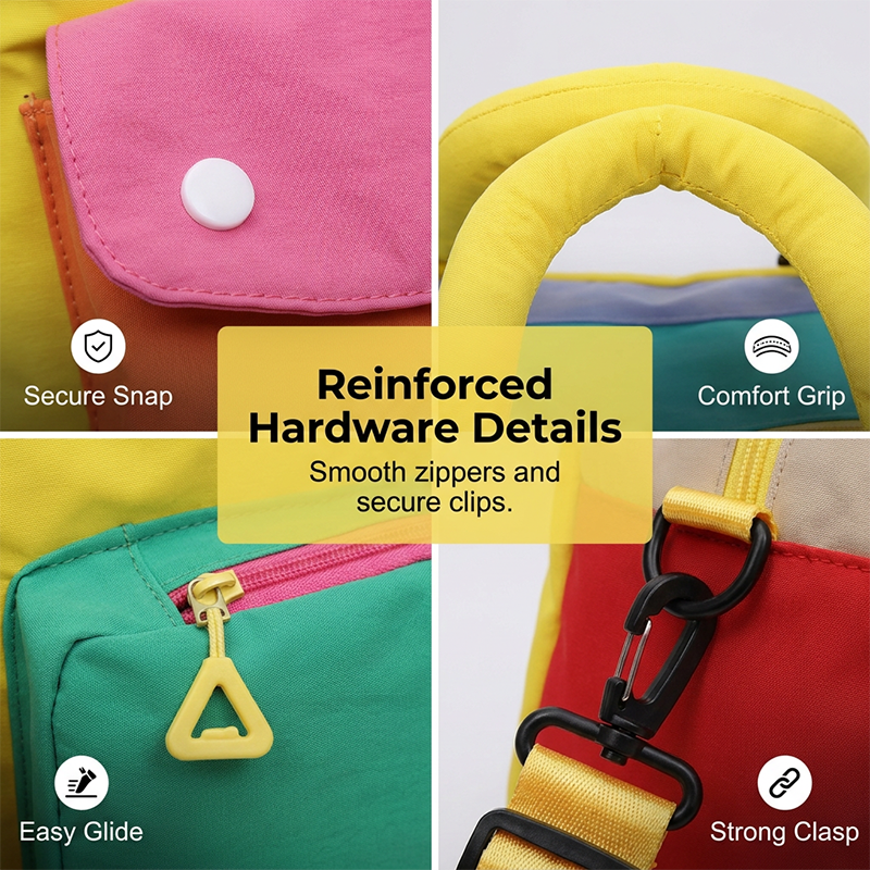 🎒 5 Casual Color Block Overnight Bag – Spacious & durable – Perfect for gym, travel or weekend trips – lightweight with carry handles 🧳