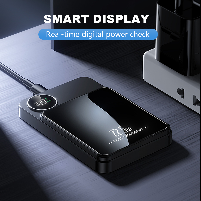 🔋✨Professional Magnetic Charger for Travelers & Professionals 🧲| 22.5W Wired & 15W Wireless💥