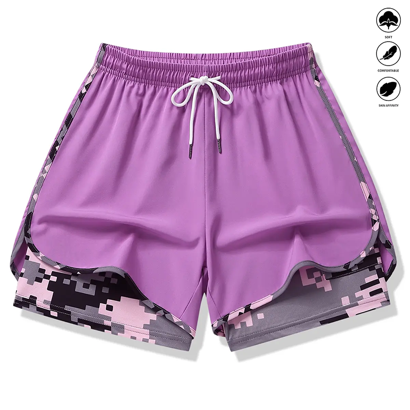 📢📢48% OFF !! ⏰Women's Casual Athletic Shorts with Built-in Liner