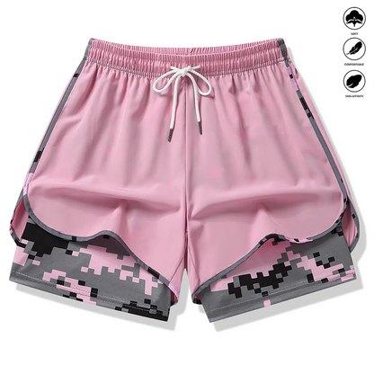 📢📢48% OFF !! ⏰Women's Casual Athletic Shorts with Built-in Liner