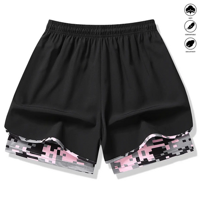📢📢48% OFF !! ⏰Women's Casual Athletic Shorts with Built-in Liner