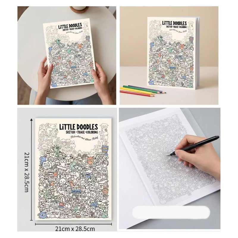 📢📢47% OFF !! ⏰Creative Doodle Art Coloring Book