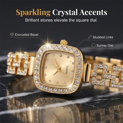 📢📢49% OFF !! ⏰Women Drawstring Bracelet Watch Square Quartz