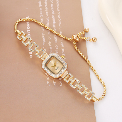 📢📢49% OFF !! ⏰Women Drawstring Bracelet Watch Square Quartz