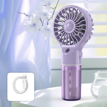 🏖️❄️Portable Handheld Mist Cooling Fan💦