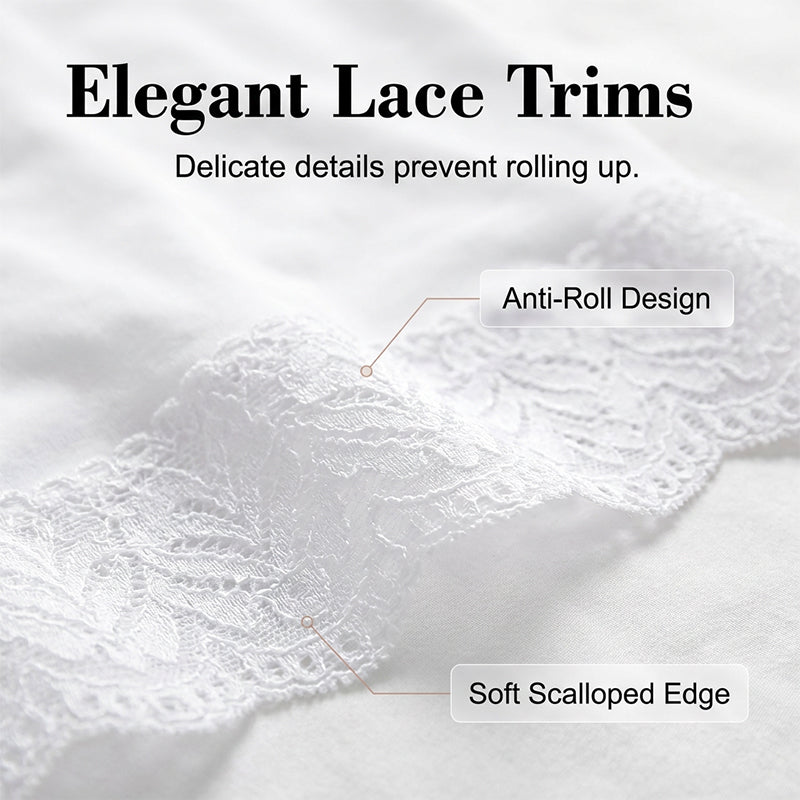 📢📢46% OFF !! ⏰Women's High Waist Safety Shorts with Lace Trim Tummy Control Boy Shorts